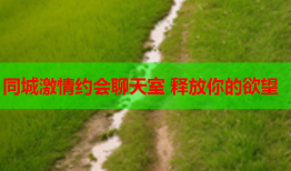 同城激情约会聊天室 释放你的欲望