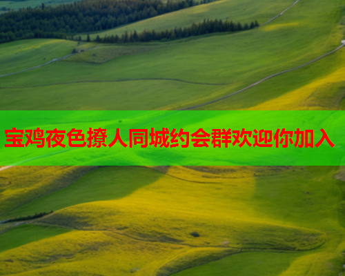 宝鸡夜色撩人同城约会群欢迎你加入