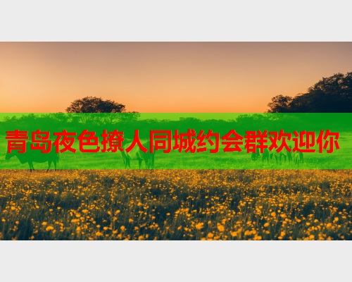 青岛夜色撩人同城约会群欢迎你